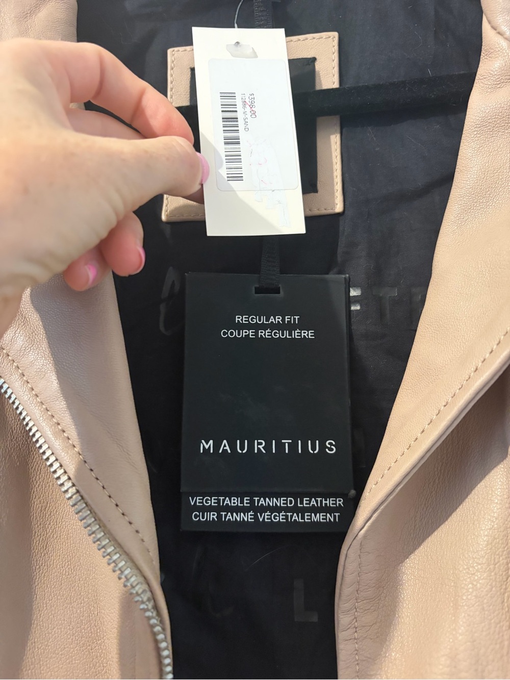 New with tags Mauritius leather jacket from Sundance - Picture 3 of 3
